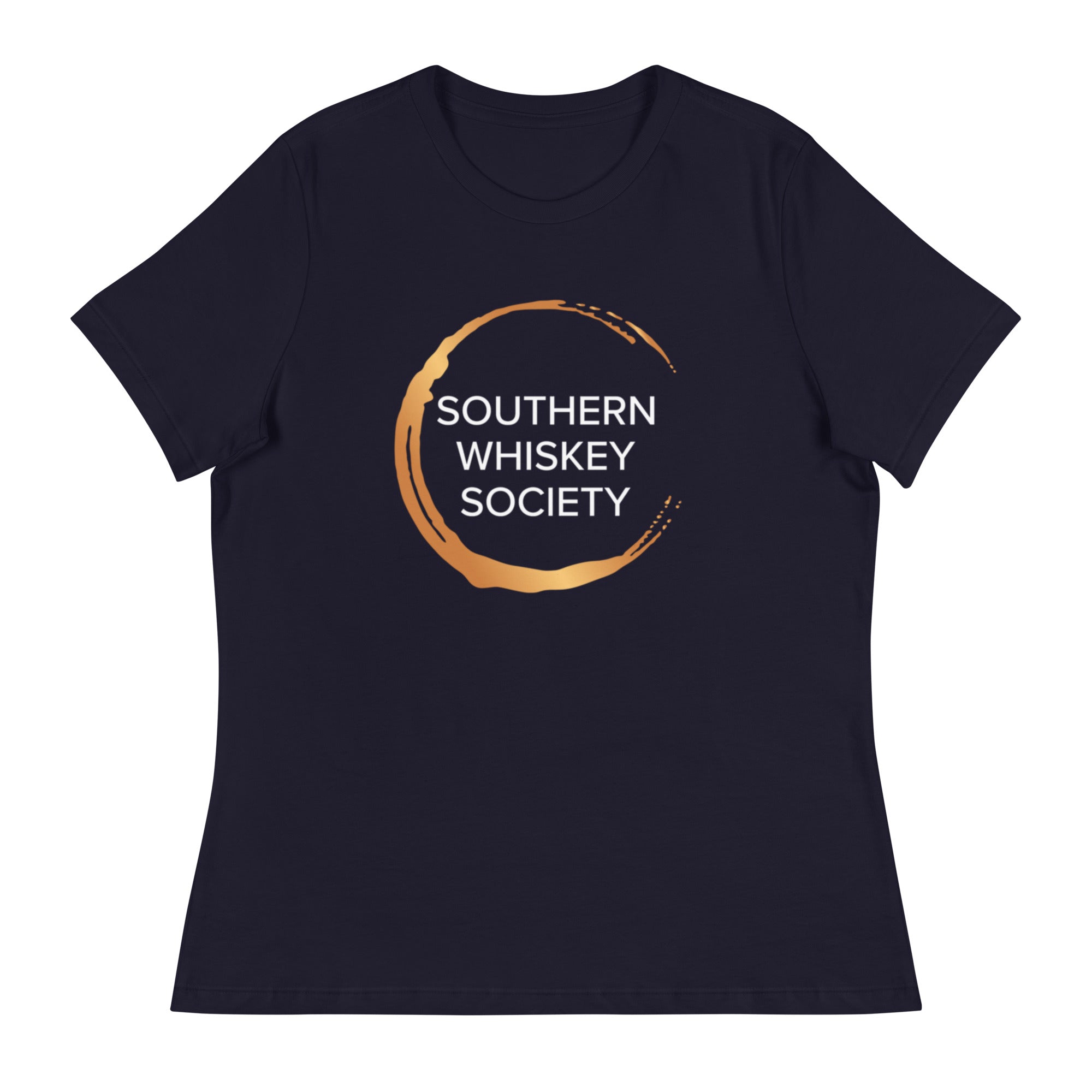Women's T-Shirts [Out of Print] r / The Odyssey Womens Relaxed Fit Tee [Gilded] (Vintage Navy) Women's Relaxed T-Shirt Texas Est. 1836 – Mixed Texan Store